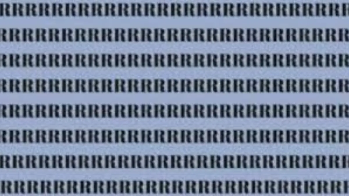 Optical illusion eye test: Only a genius can spot two B’s among R’s in 8 seconds